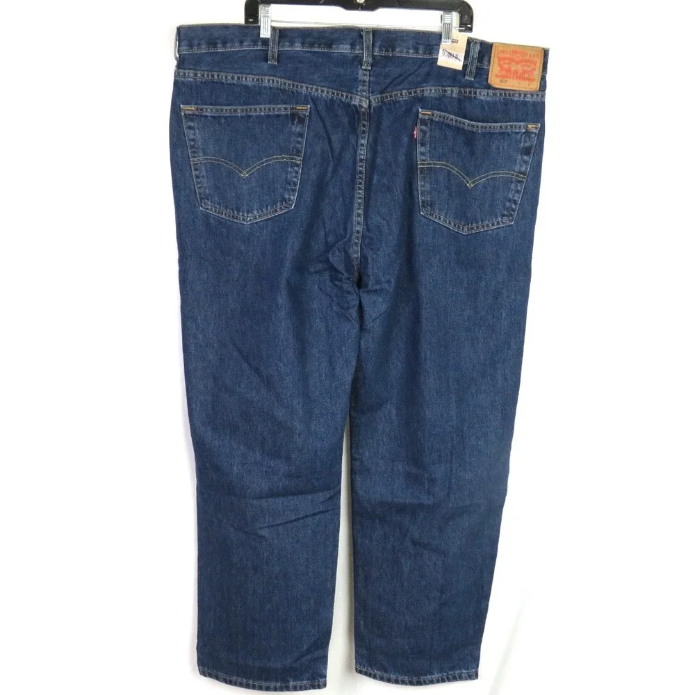 NEW! Levi's 550 Relaxed Fit 100% Cotton Medium Wash Jeans Men's‎ 46 X 29 NWT!
